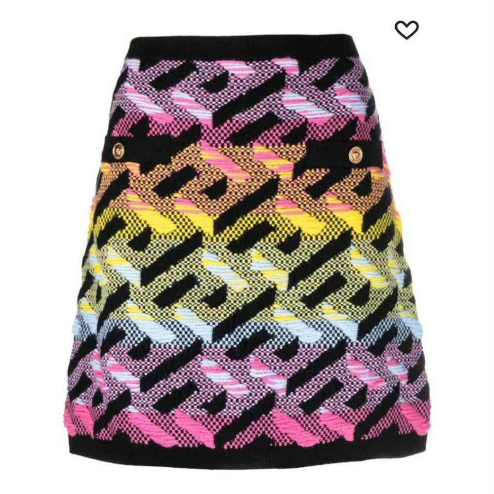 Versace knit skirt